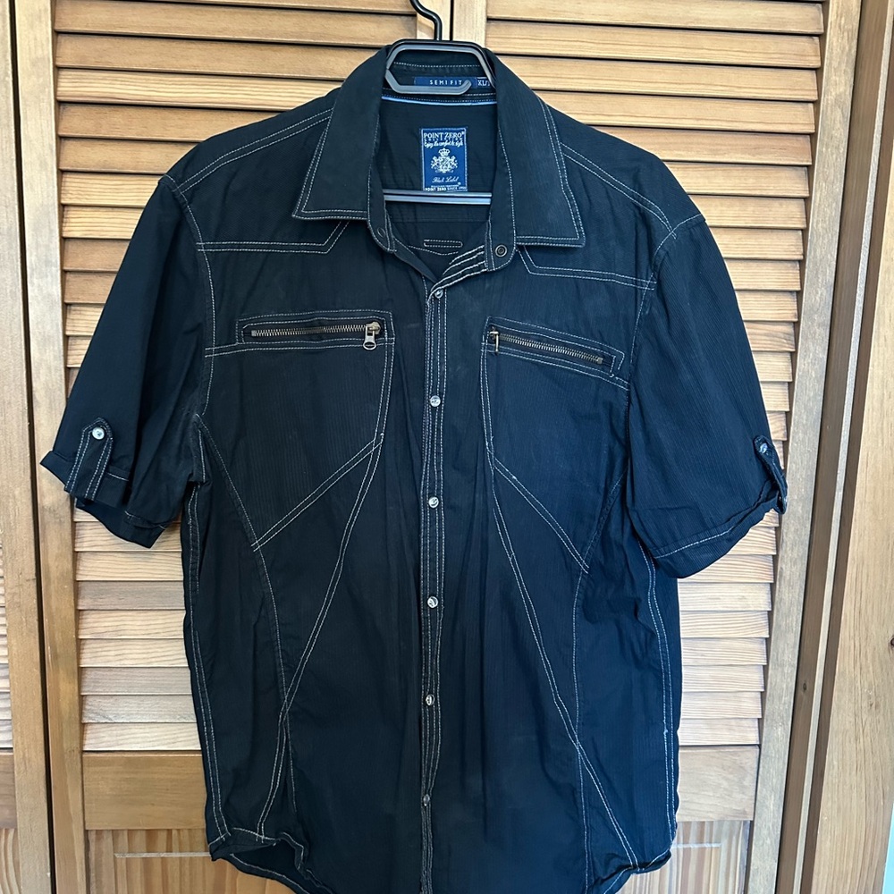 Point Zero Men Short Sleeve Shirt